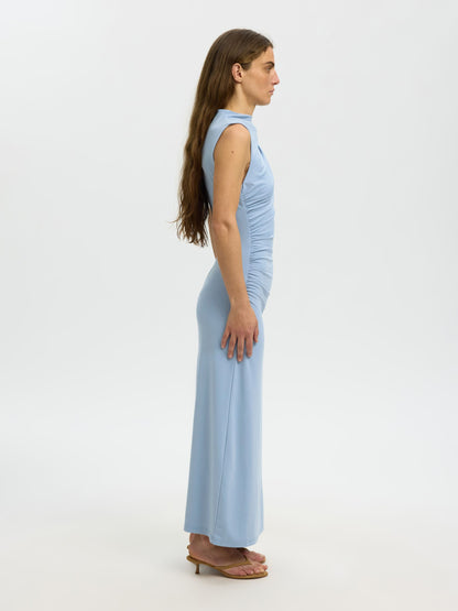 Selected Robin Maja Ankle Dress - Dusty Blue