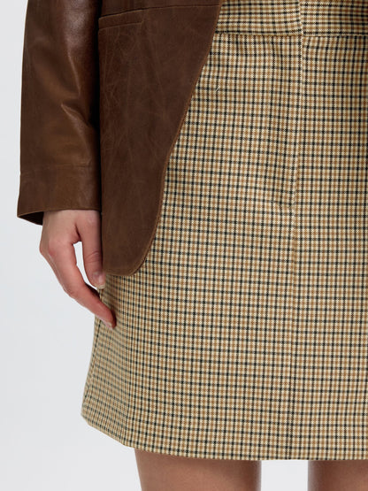 Selected Slwelara Mini Skirt - Monks Robe