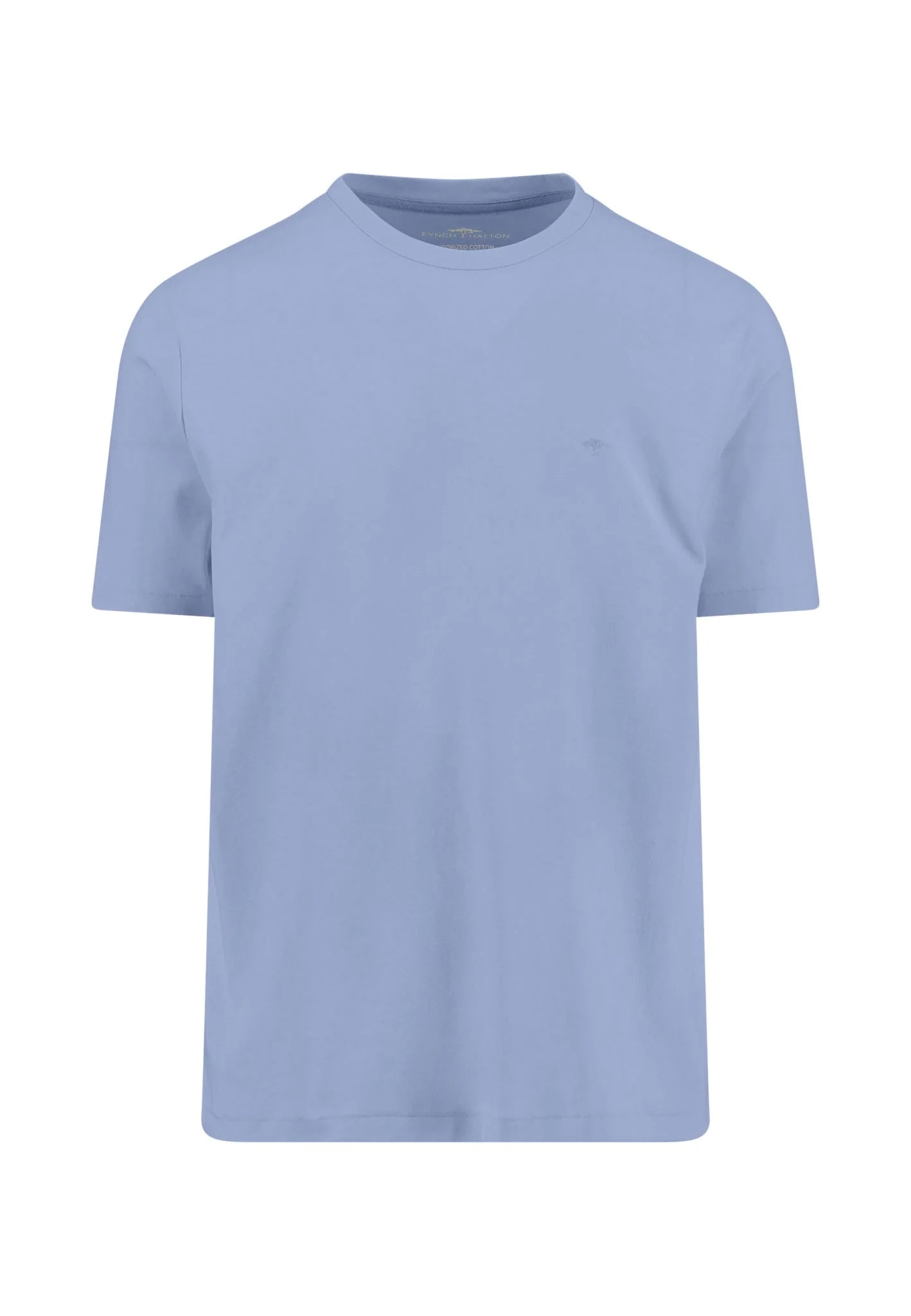 Fynch Hatton Cottom Round Neck T-Shirt - New Breeze