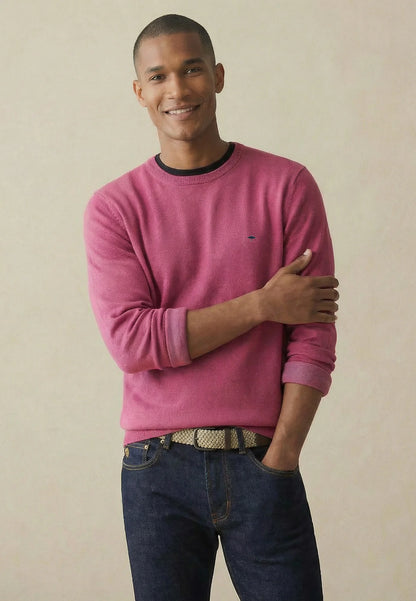 Fynch Hatton Round Neck Knit - Malaga