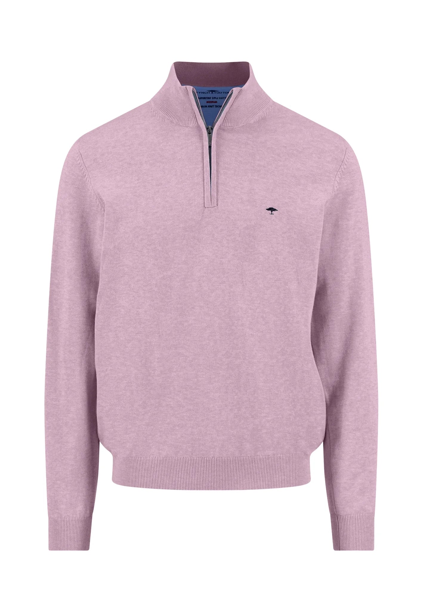 Fynch Hatton Superfine Troyer Zip - Magnolia