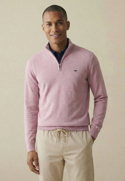 Fynch Hatton Superfine Troyer Zip - Magnolia