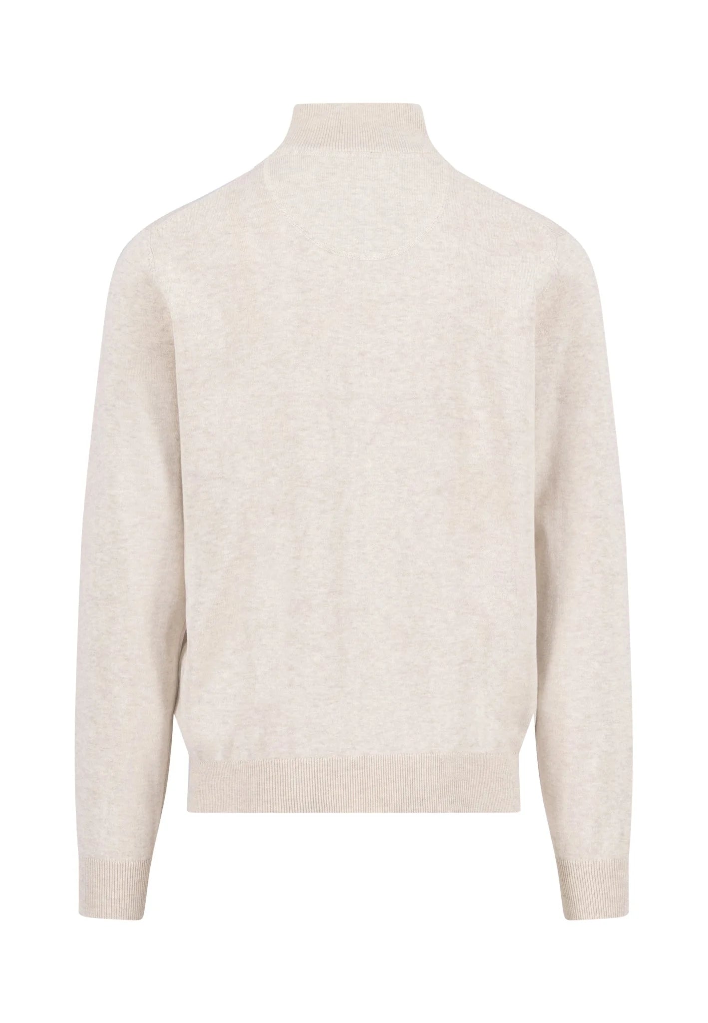 Fynch Hatton Troyer 1/4 Zip Jumper - Off White