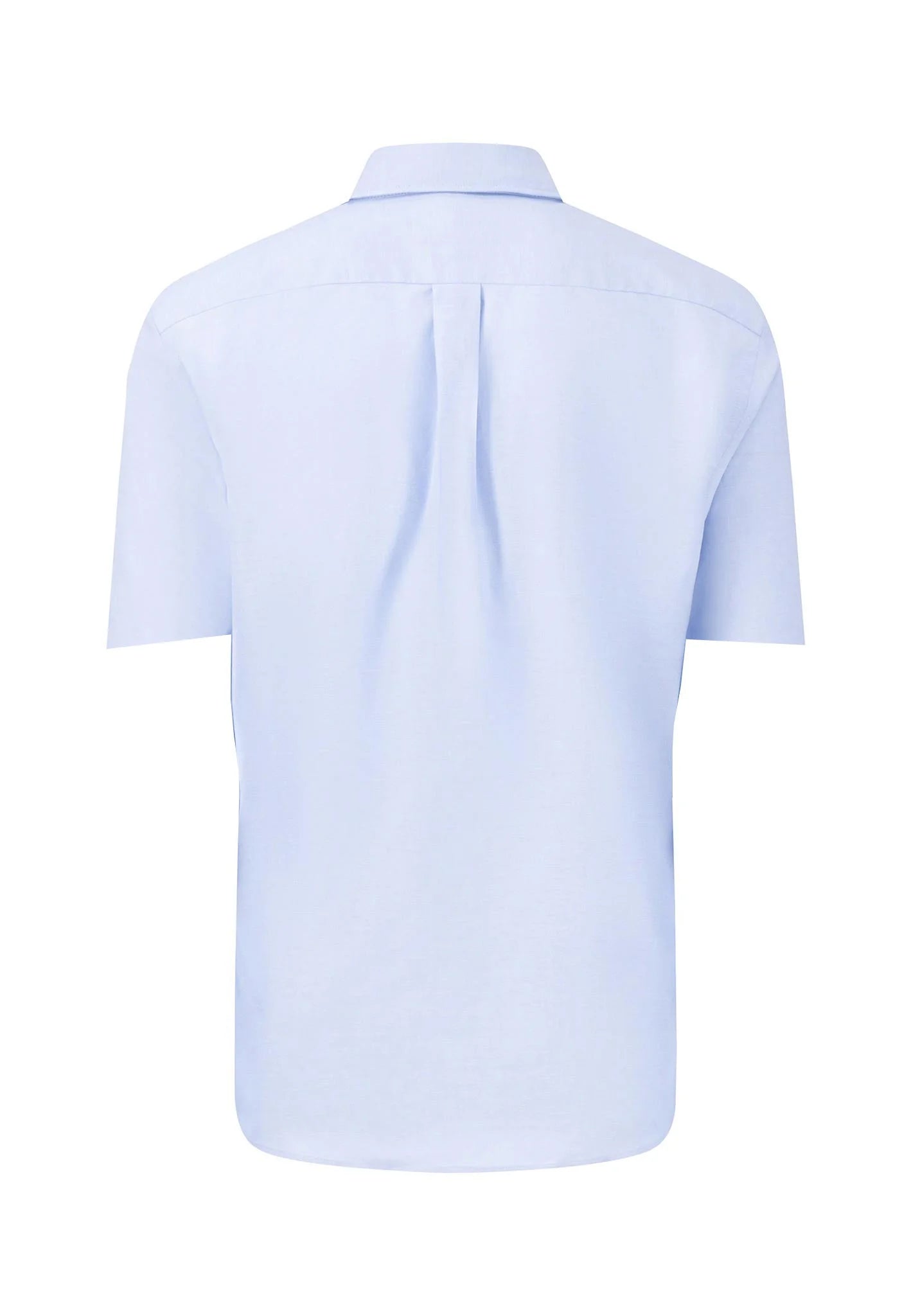 Fynch Hatton Oxford Short Sleeve Shirt - Light Blue