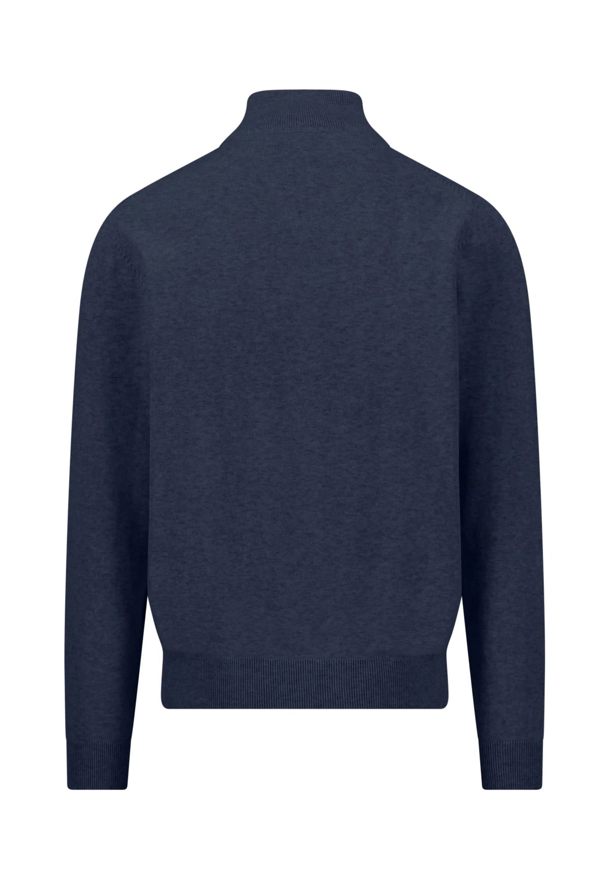 Fynch Hatton Troyer Zip Jumper - Ink Blue