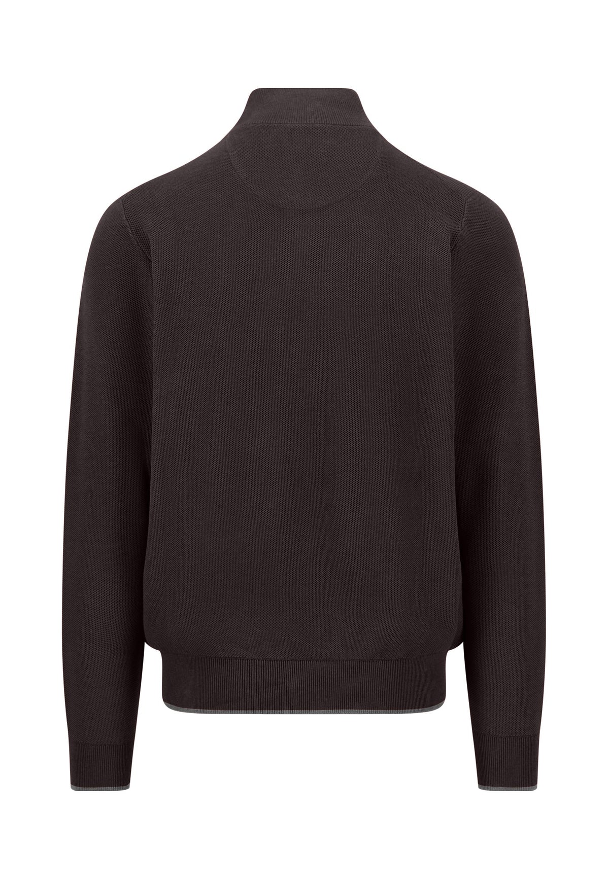 Fynch Hatton Troyer Zip Structure Jumper - Soil