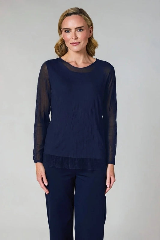 Deck Mesh Top - Navy
