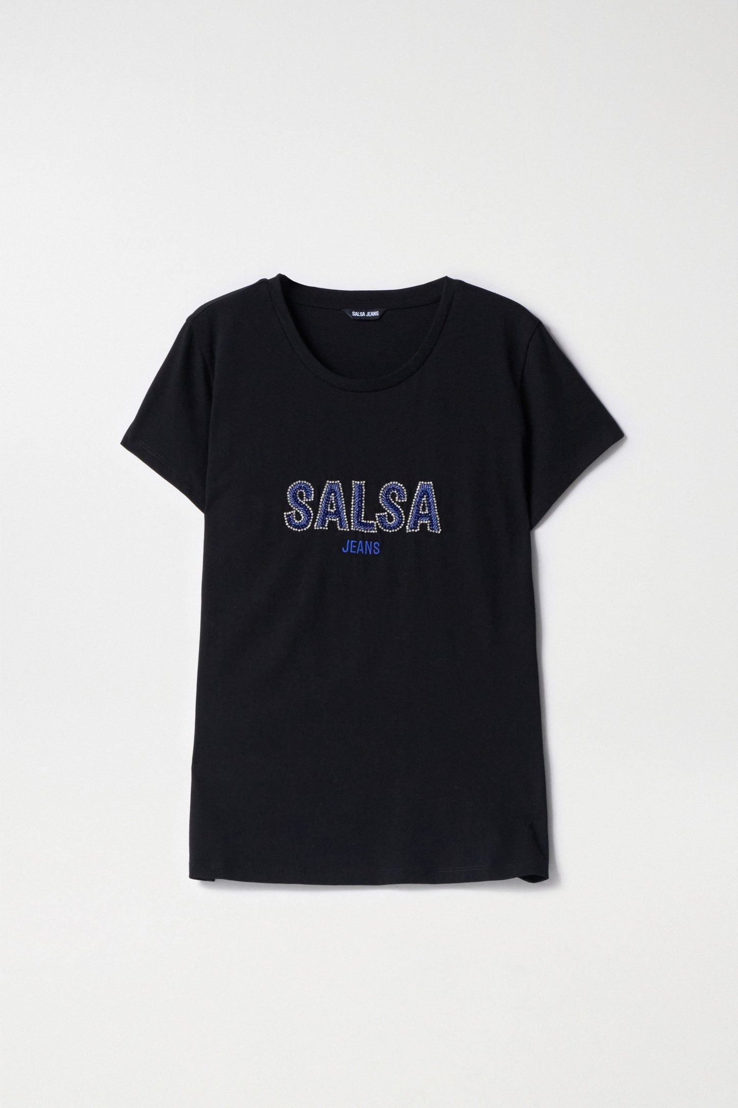 Salsa Logo Beaded Tee - Black