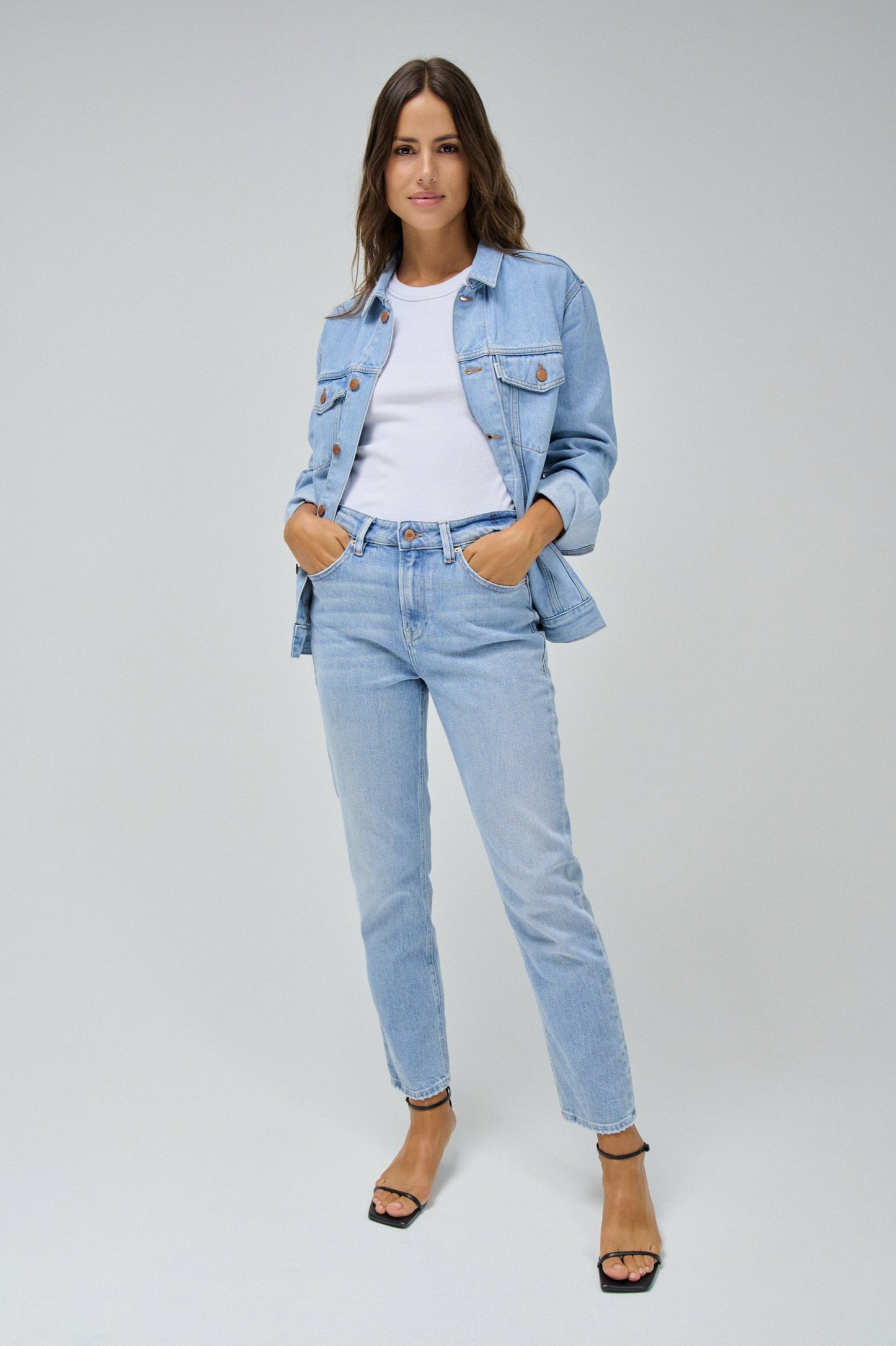 Salsa True Cropped Slim Jean - Vintage Wash