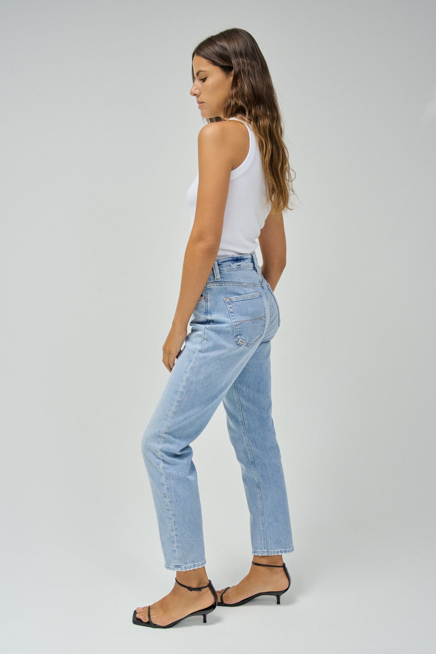 Salsa True Cropped Slim Jean - Vintage Wash