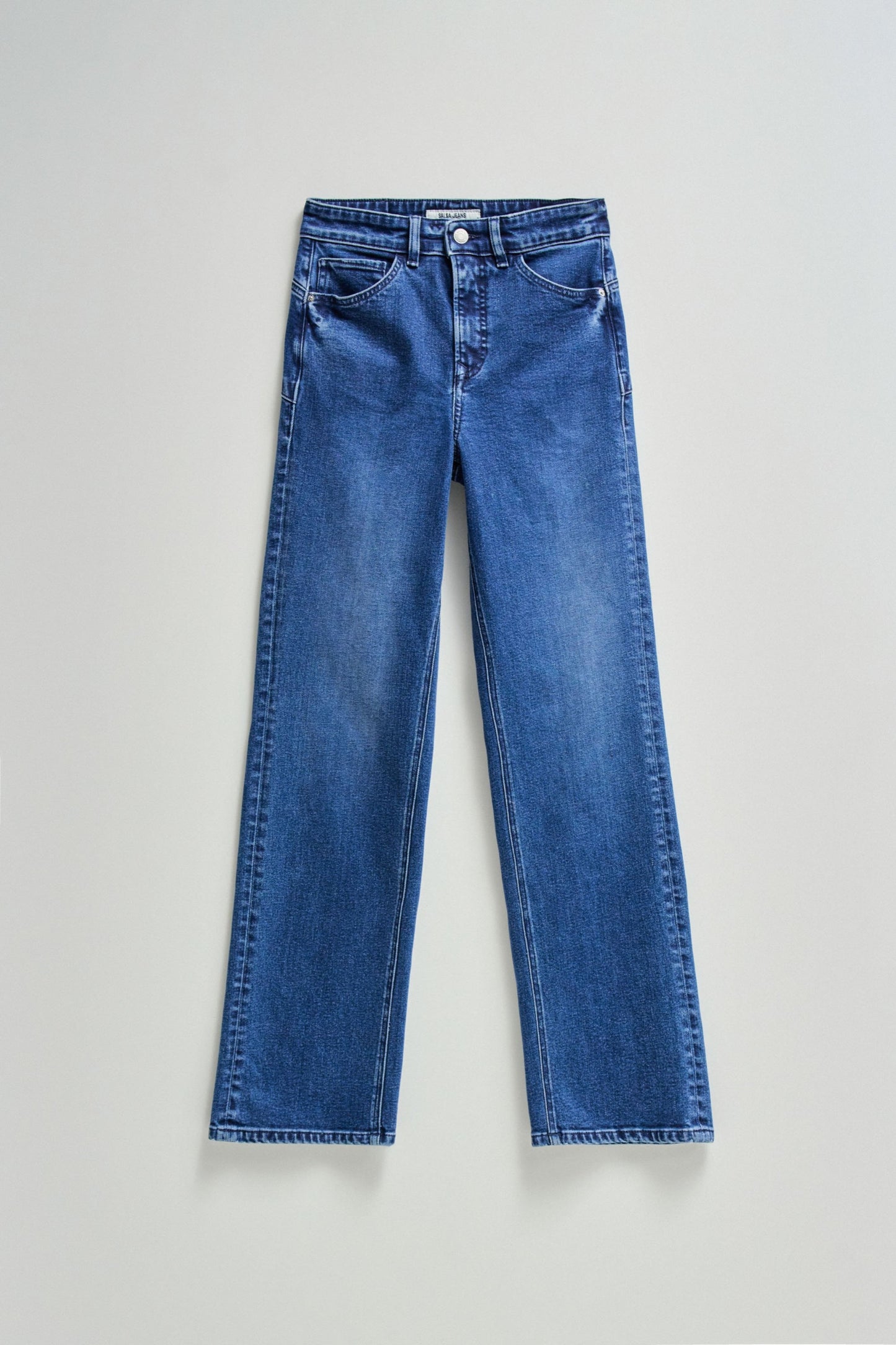 Salsa Faith Push In Straight Jean - Blue Denim