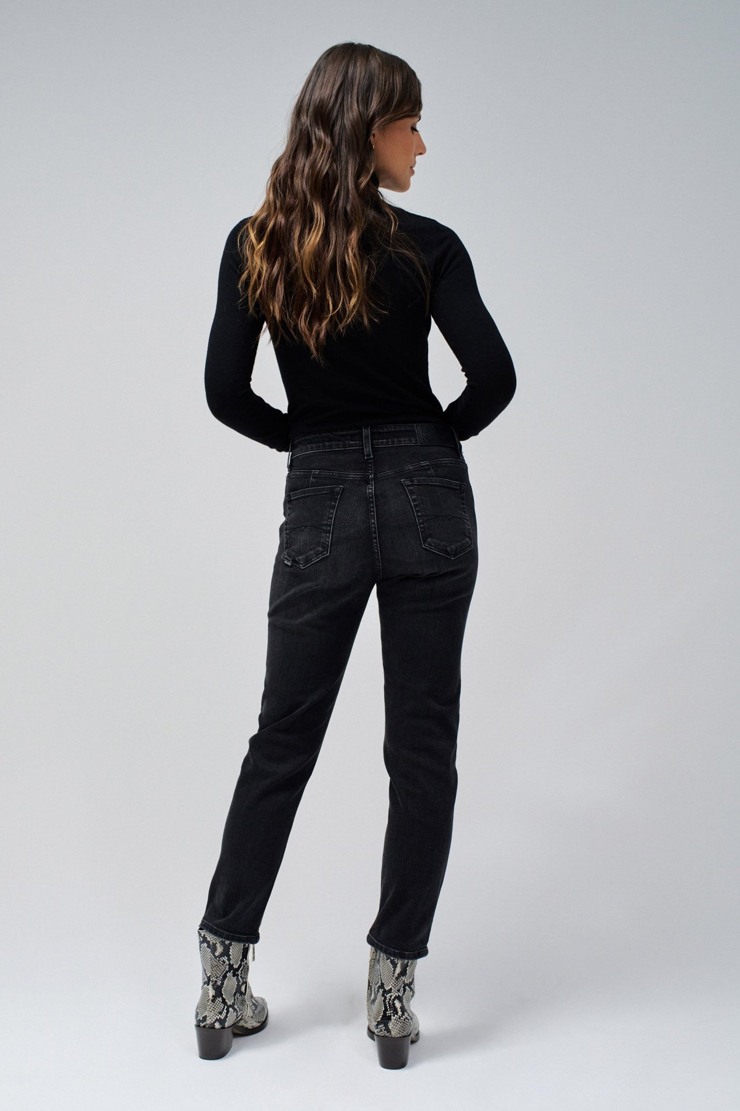 Salsa Jeans True Cropped Slim Jean - Noir