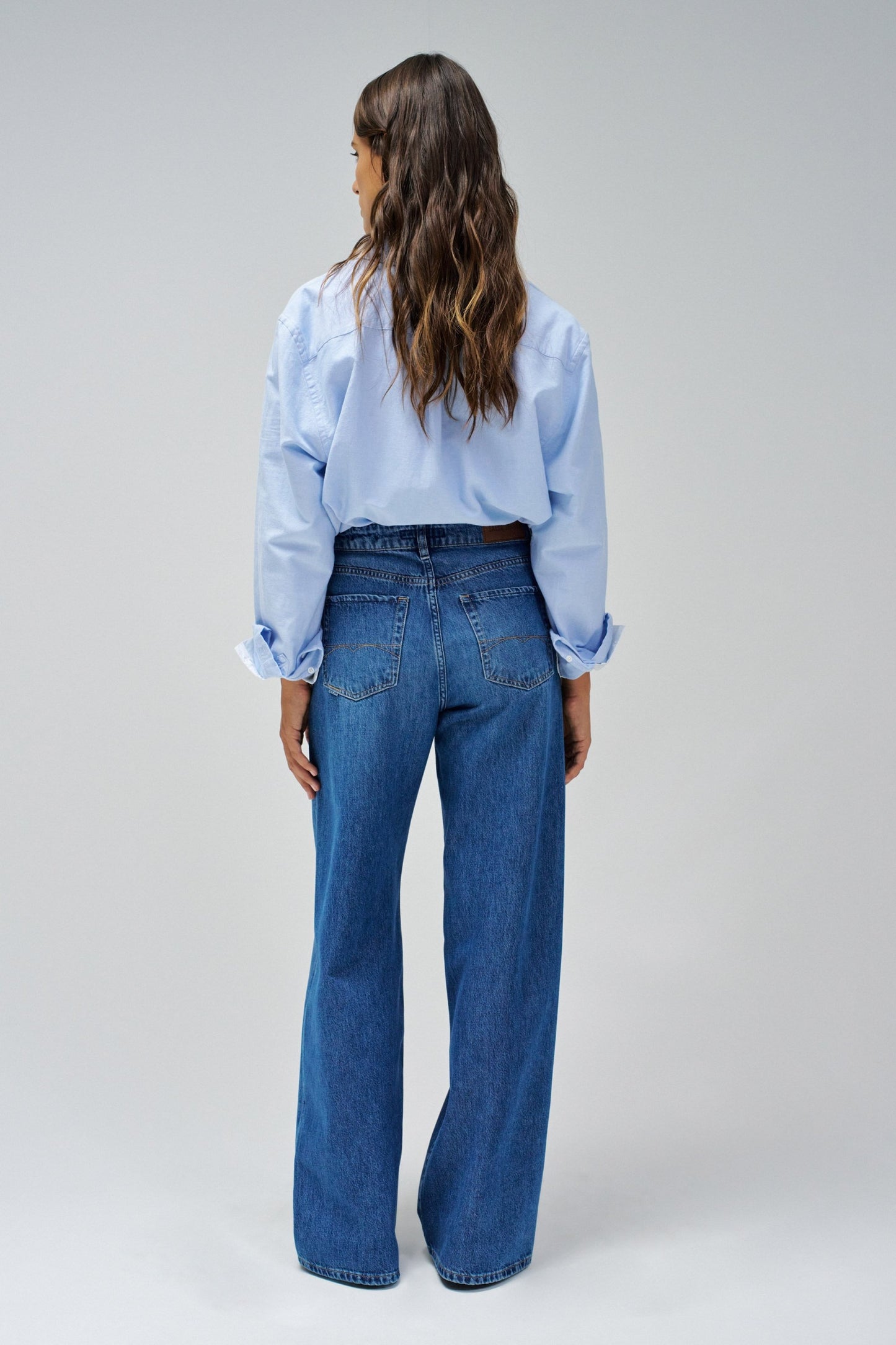 Salsa Super High Rise Wide Leg Jean