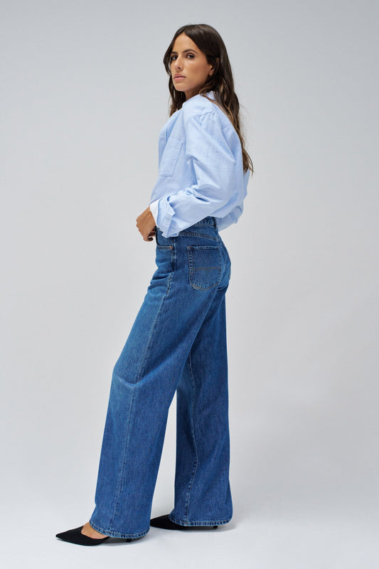 Salsa Super High Rise Wide Leg Jean