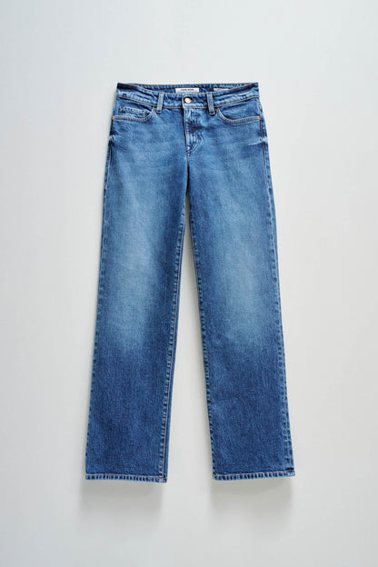 Salsa Low Rise Straight Jean - Blue Wash