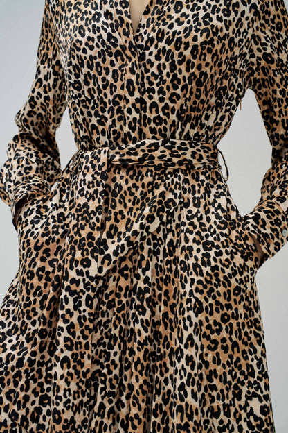 Salsa Animal Print Midi Dress