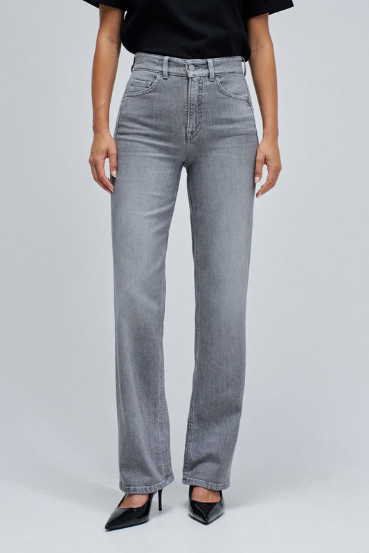 Salsa Faith Straight Leg Jean -Grey