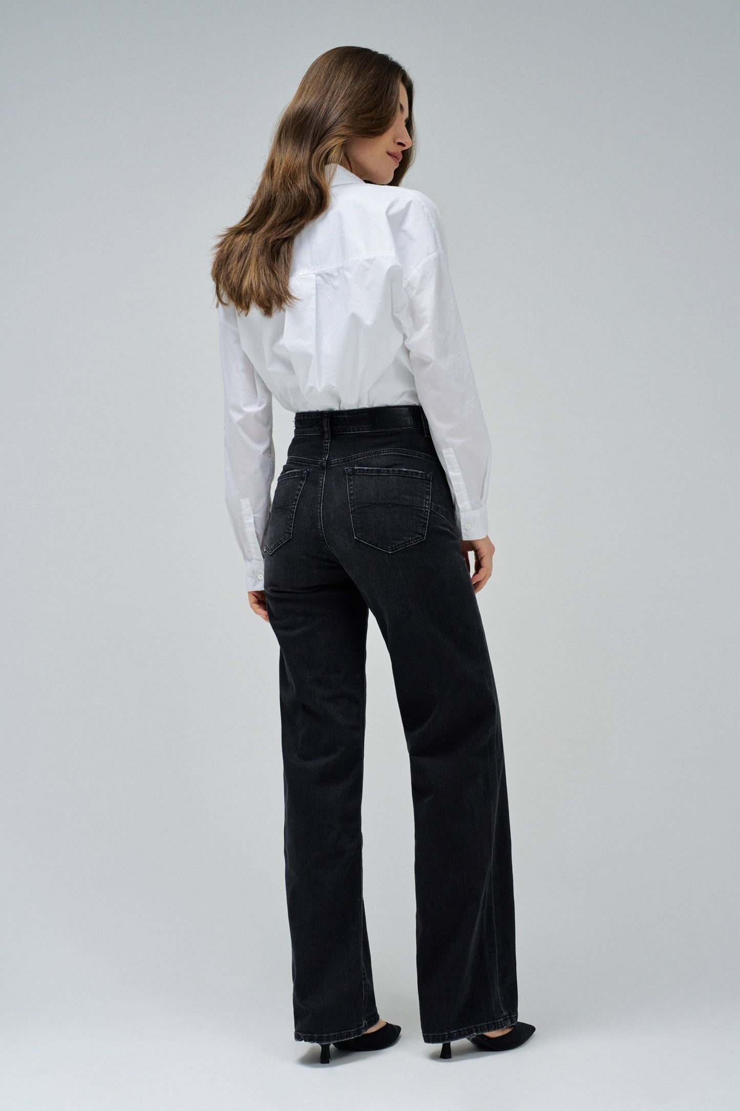 Salsa Faith Wide Leg Jean - Black