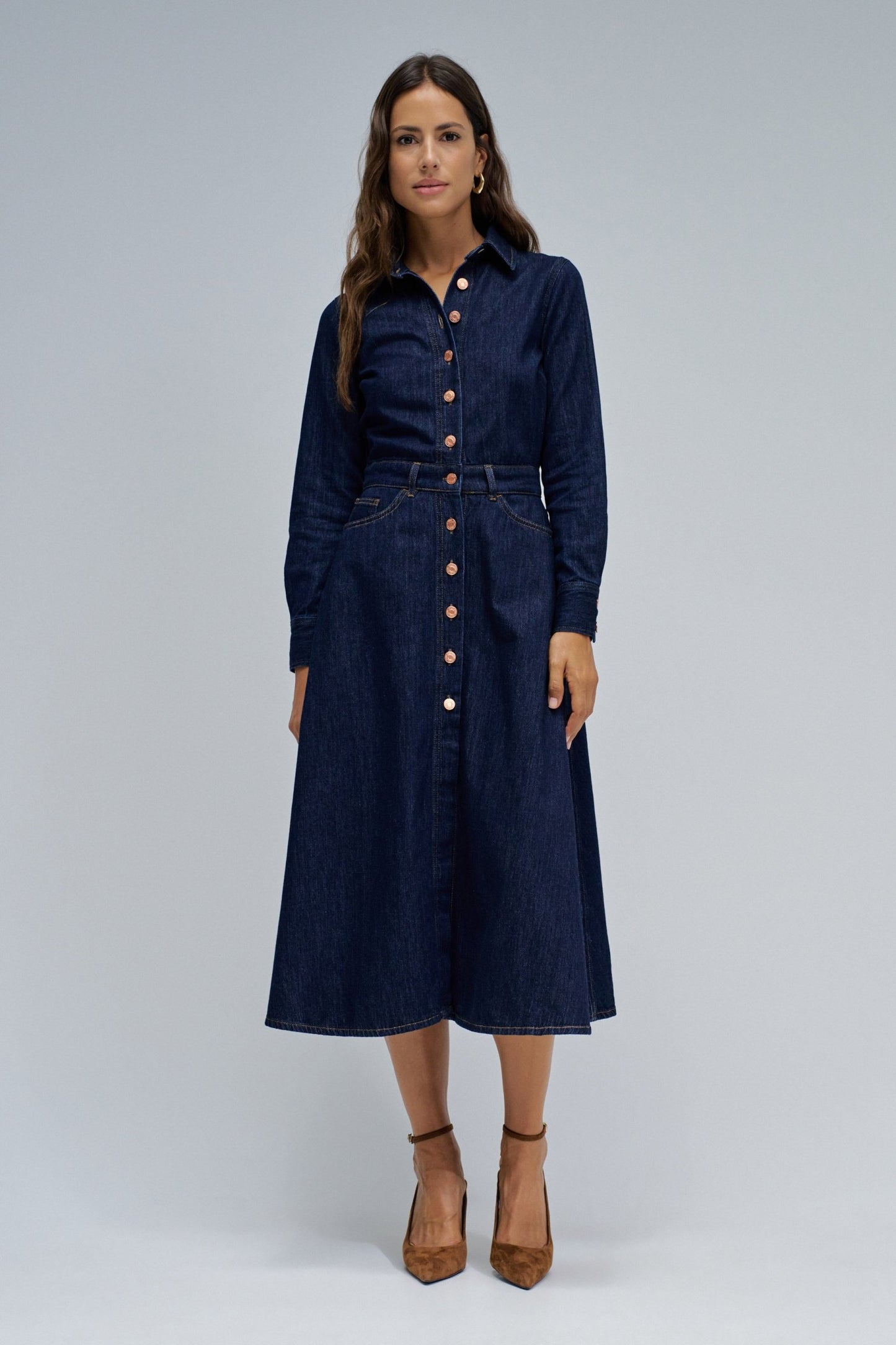 Salsa Midi Denim Dress