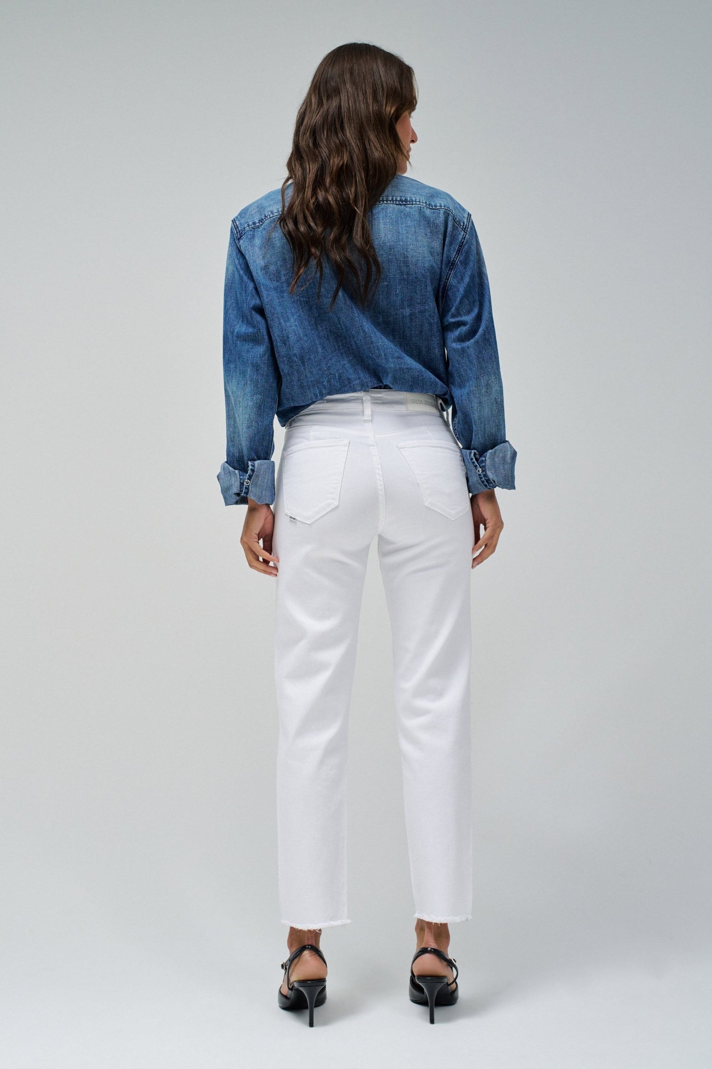 Salsa Jeans Tailored High Rise Cropped Slim Leg