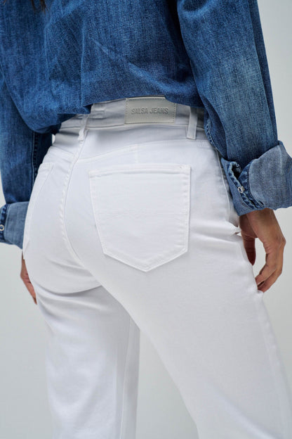 Salsa Jeans Tailored High Rise Cropped Slim Leg