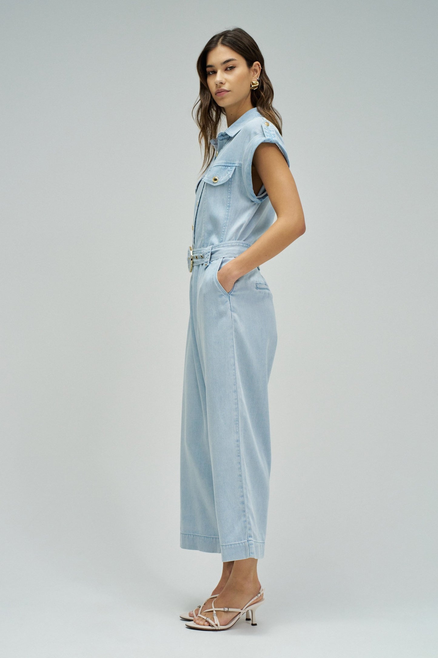 Salsa Jeans Denim Jumpsuit - Light Denim