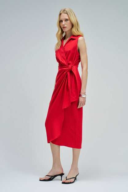 Salsa Jeans Wrap Dress - Red