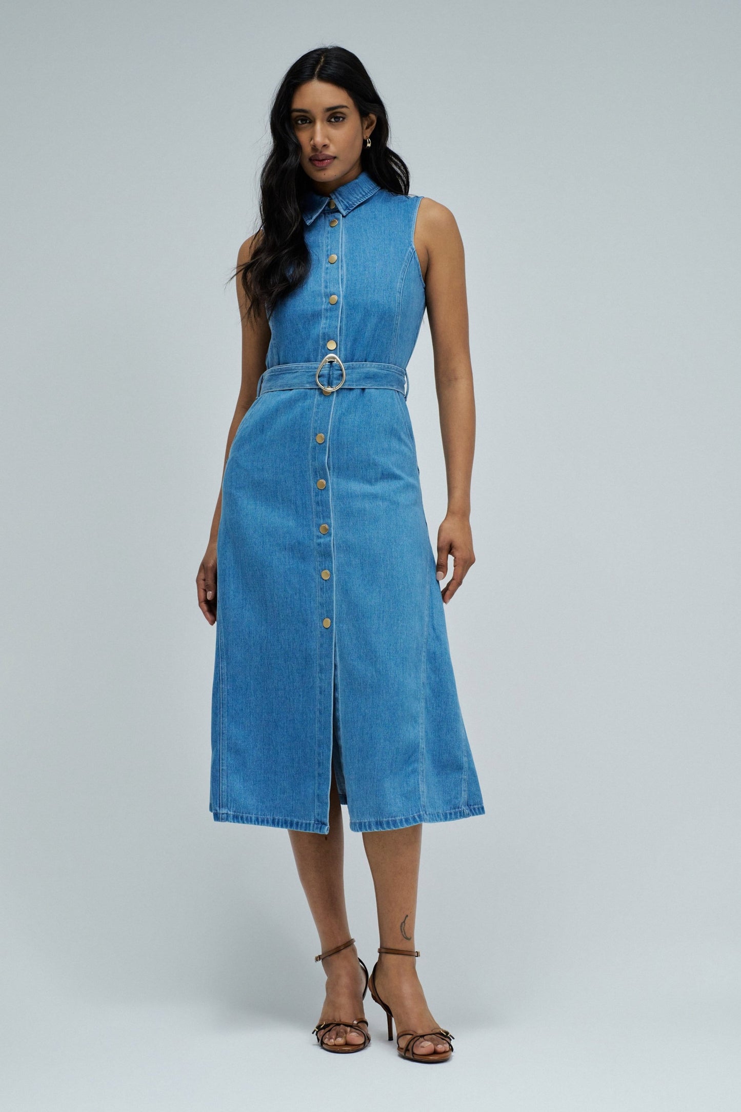 Salsa Jeans Denim Midi Dress