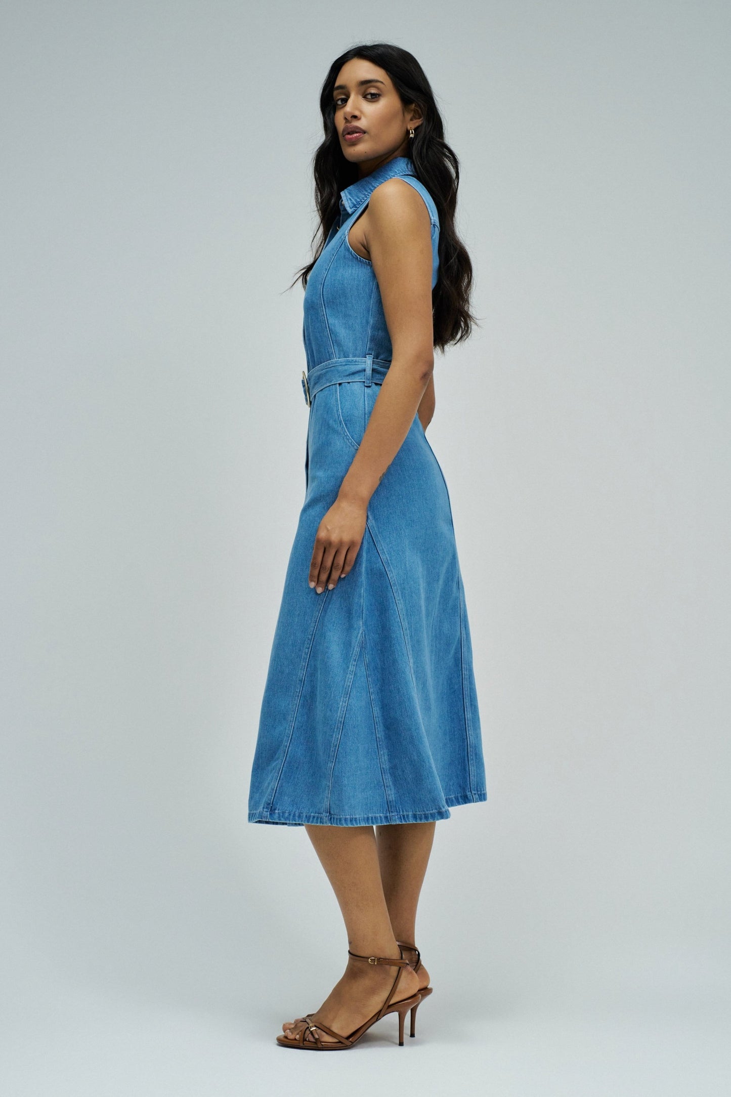 Salsa Jeans Denim Midi Dress
