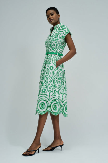 Salsa Jeans Embroidery Dress - Green