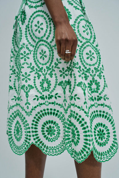Salsa Jeans Embroidery Dress - Green