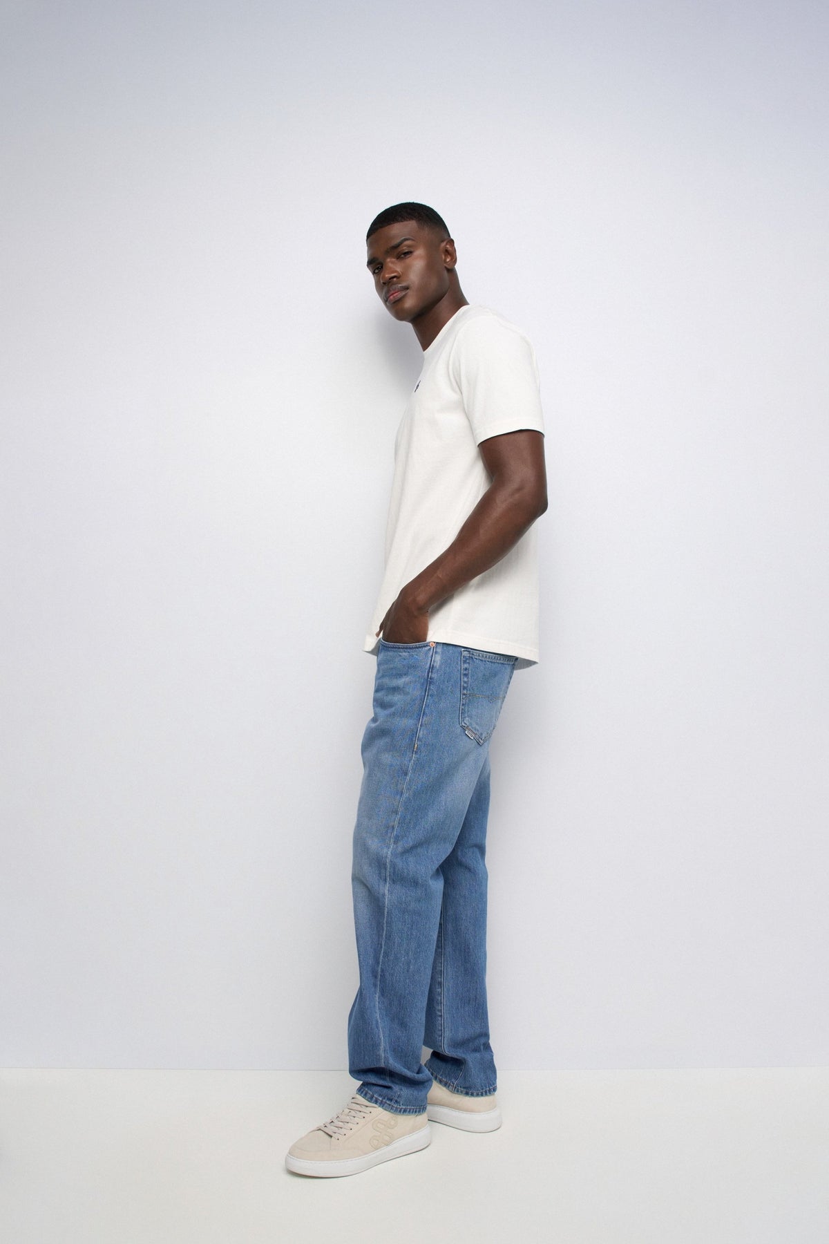 Salsa Jeans Round Neck T-Shirt - White