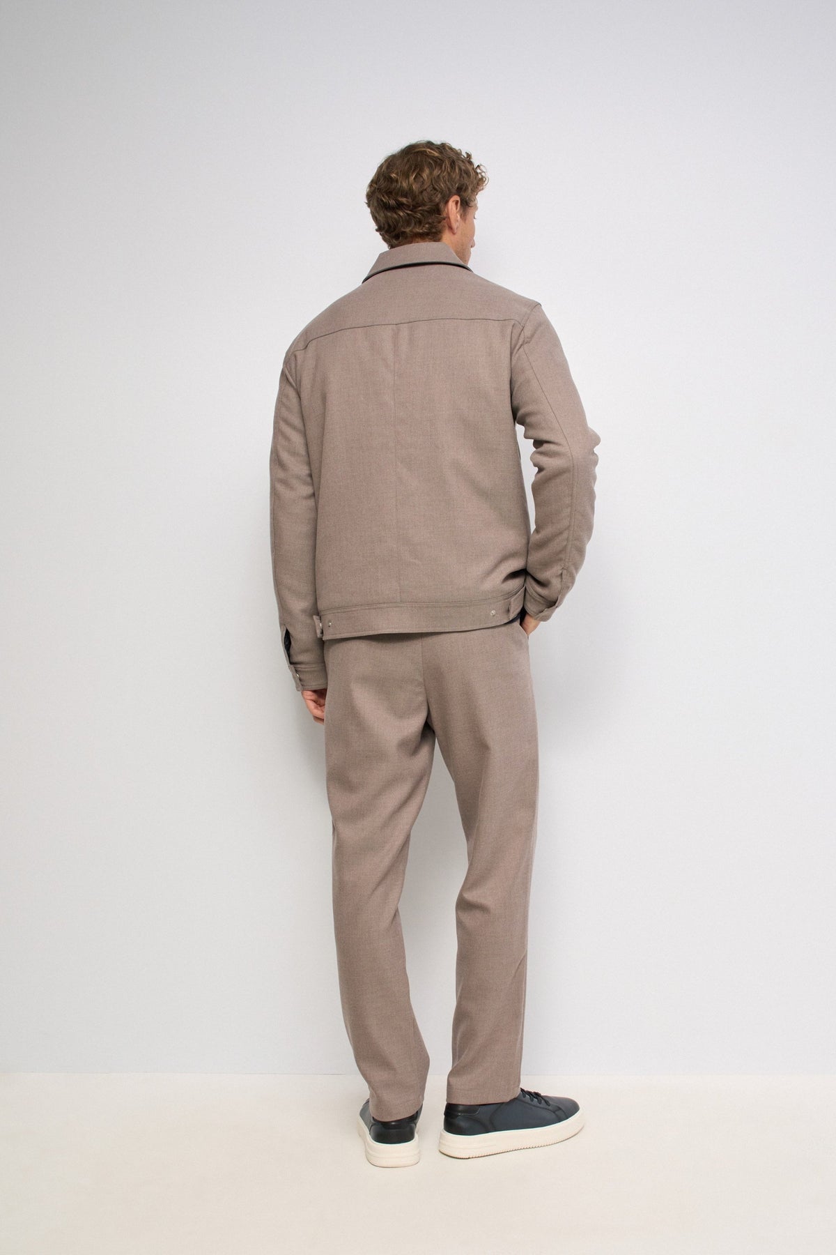 Salsa Wool Blend Bomber Jacket - Taupe
