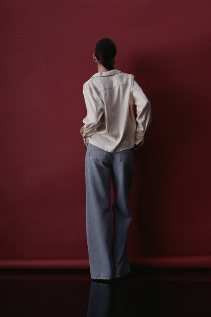 Salsa Jeans Shimmer Blouse - Champagne