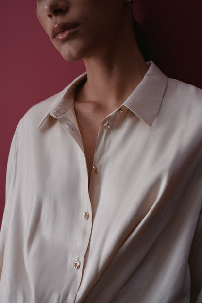 Salsa Jeans Shimmer Blouse - Champagne