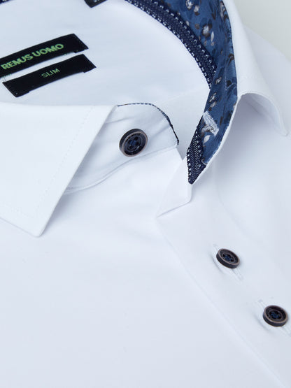 Remus Uomo Kirk Slim Fit Shirt - White