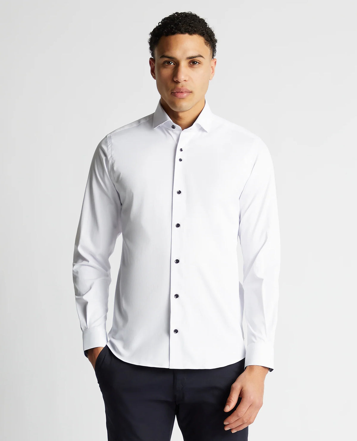 Remus Uomo Frank Tapered  Shirt - White
