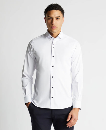Remus Uomo Frank Tapered  Shirt - White