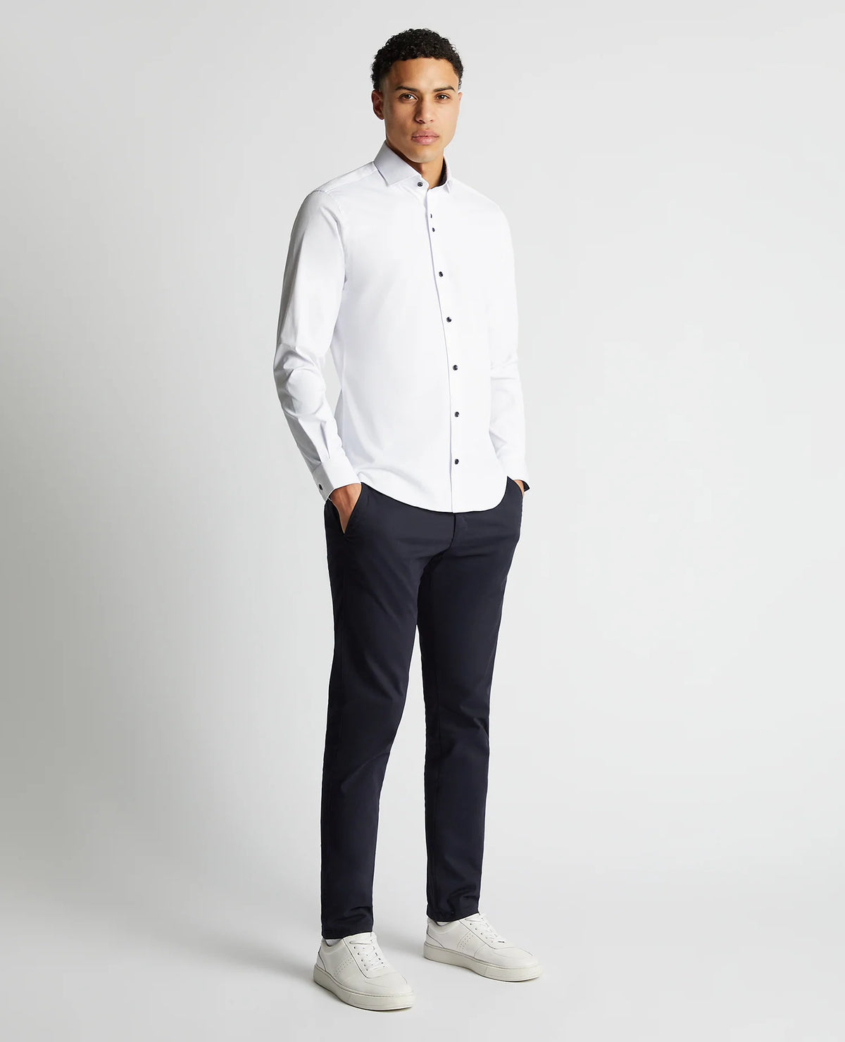 Remus Uomo Frank Tapered  Shirt - White