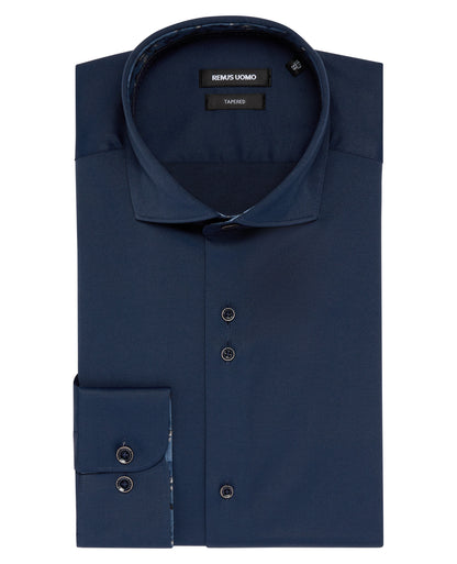 Remus Uomo Frank Tapered Shirt - Navy