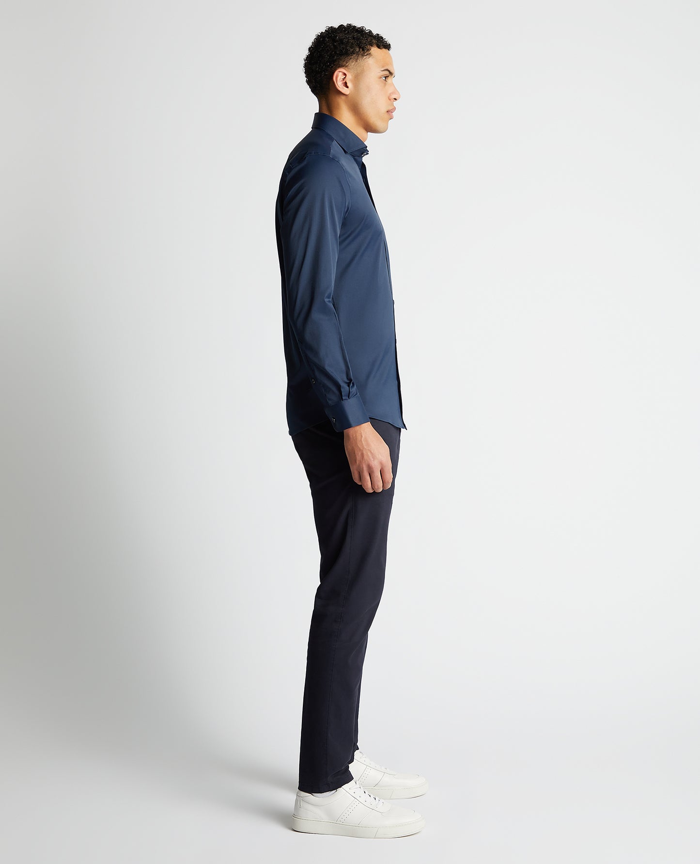 Remus Uomo Frank Tapered Shirt - Navy