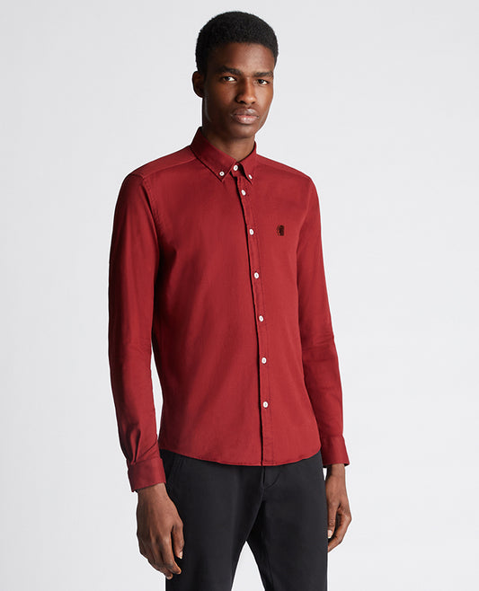 Remus Uomo Ashton Slim Shirt - Burgundy