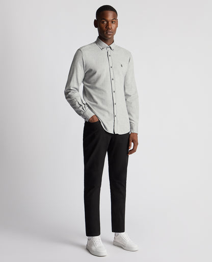 Remus Uomo Tapered Parker Causal Shirt - Grey