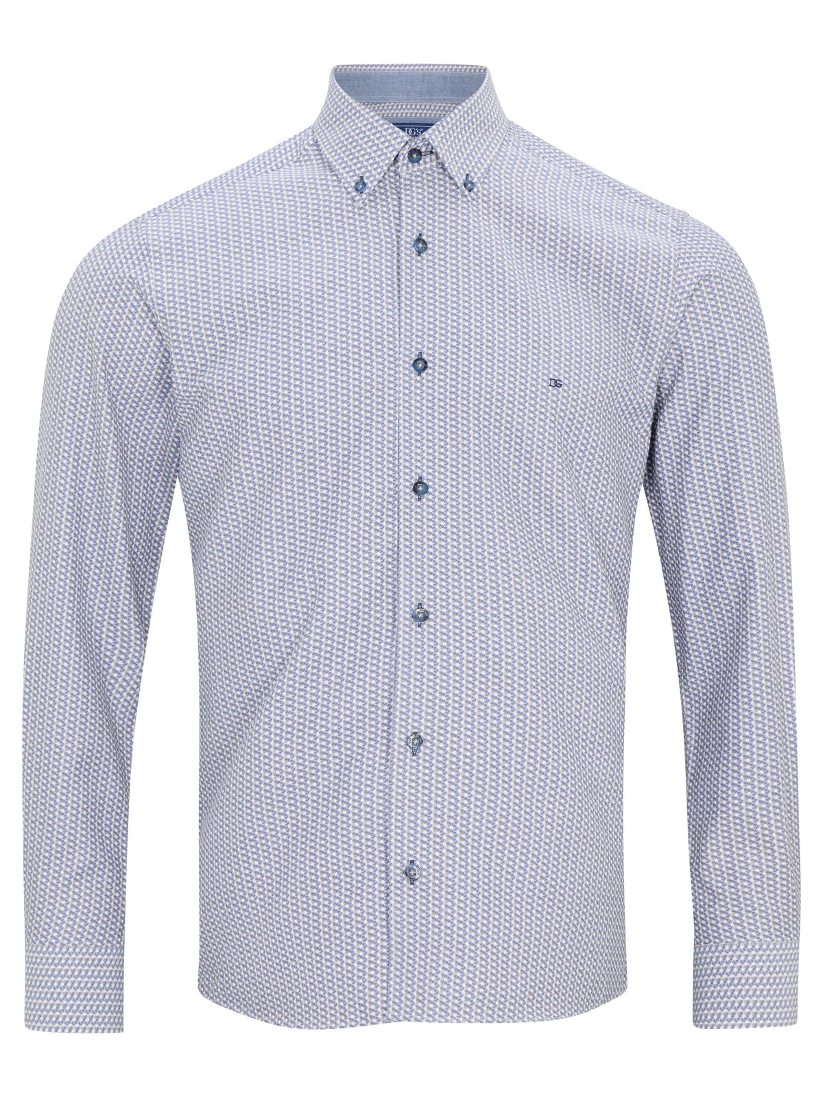 DG's Drifter Long Sleeve Shirt Ivano - Navy/Beige