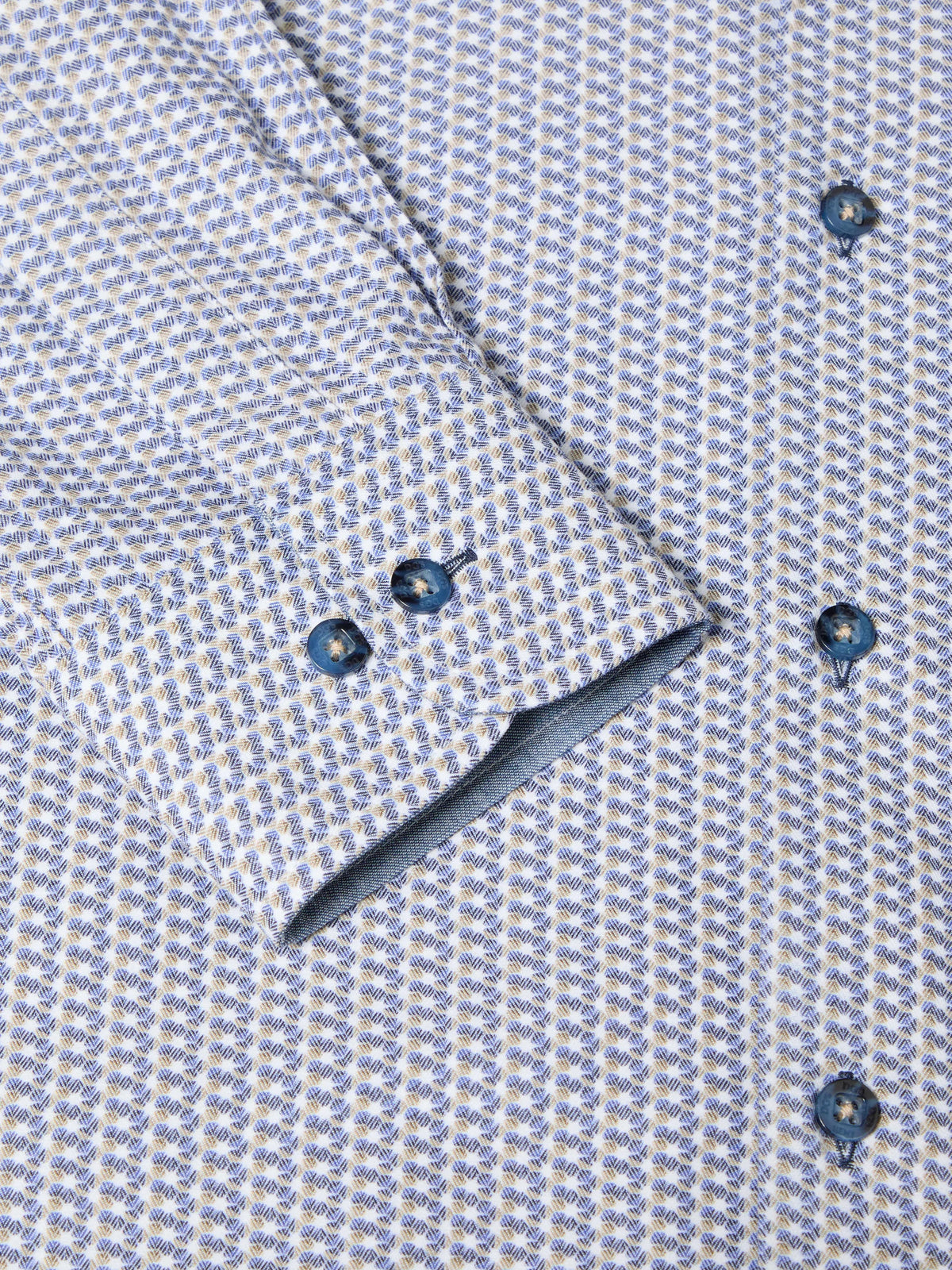 DG's Drifter Long Sleeve Shirt Ivano - Navy/Beige