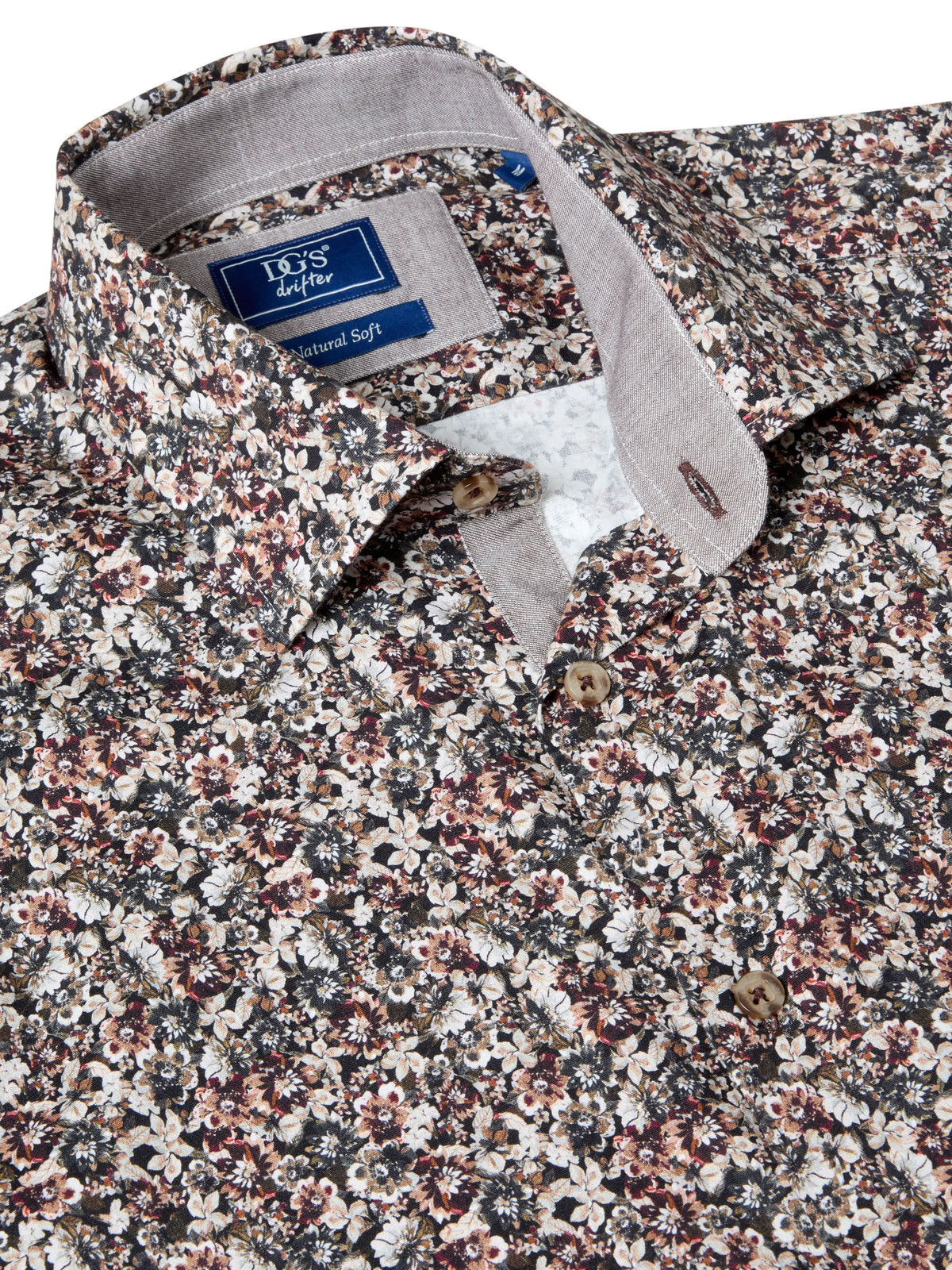 DG Drifter Long Sleeve Casual Shirt - Giovanni Brown