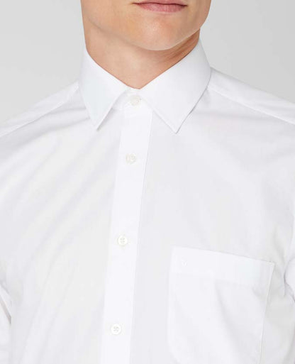 Remus Uomo London Parker Relaxed Fit Cotton-Blend Shirt - White