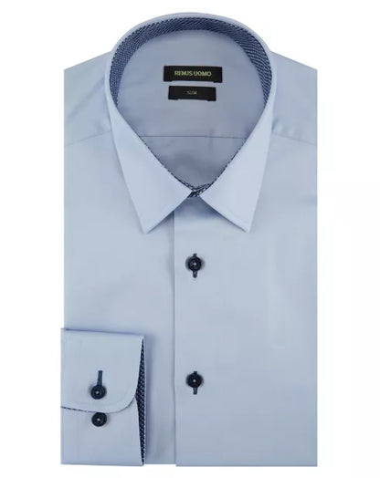 Remus Uomo Ashton Classic Slim Shirt - Blue