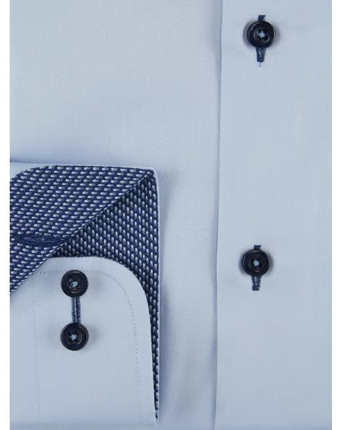 Remus Uomo Ashton Classic Slim Shirt - Blue