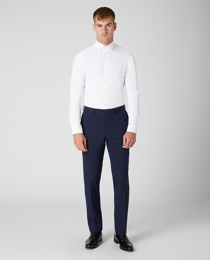 Remus Uomo Slim-Fit Kirk Formal White Shirt